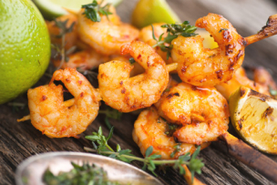 Shrimps grillen